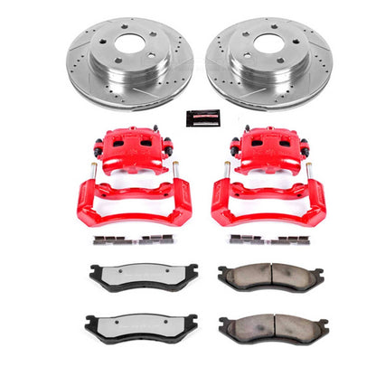 PowerStop Power Stop 03-05 Dodge Ram 1500 Front Z36 Truck & Tow Brake Kit w/Calipers KC2167-36
