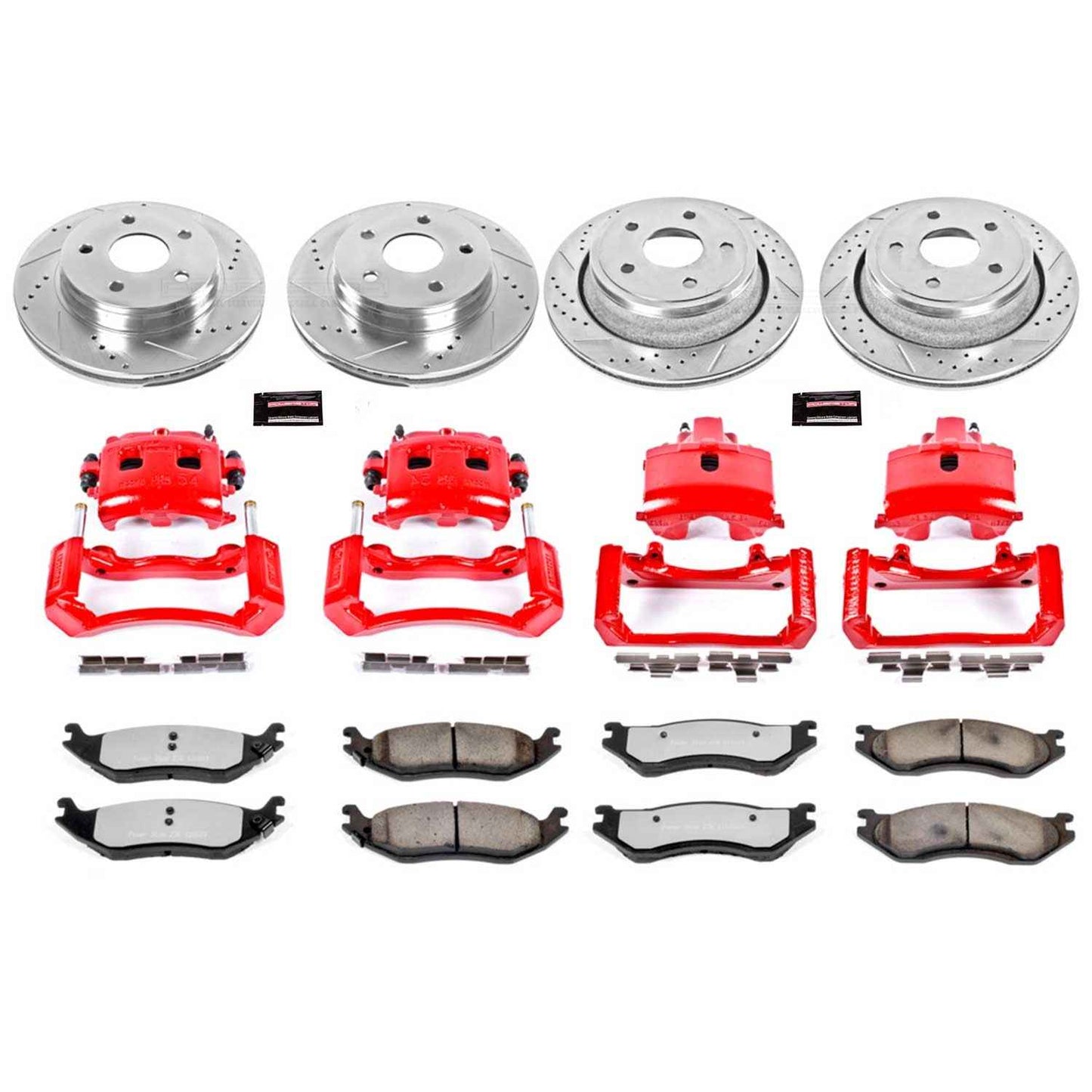 PowerStop Power Stop 03-05 Dodge Ram 1500 Z36 Truck and Tow Kit w/ Calipers - Front and Rear KC2168-36
