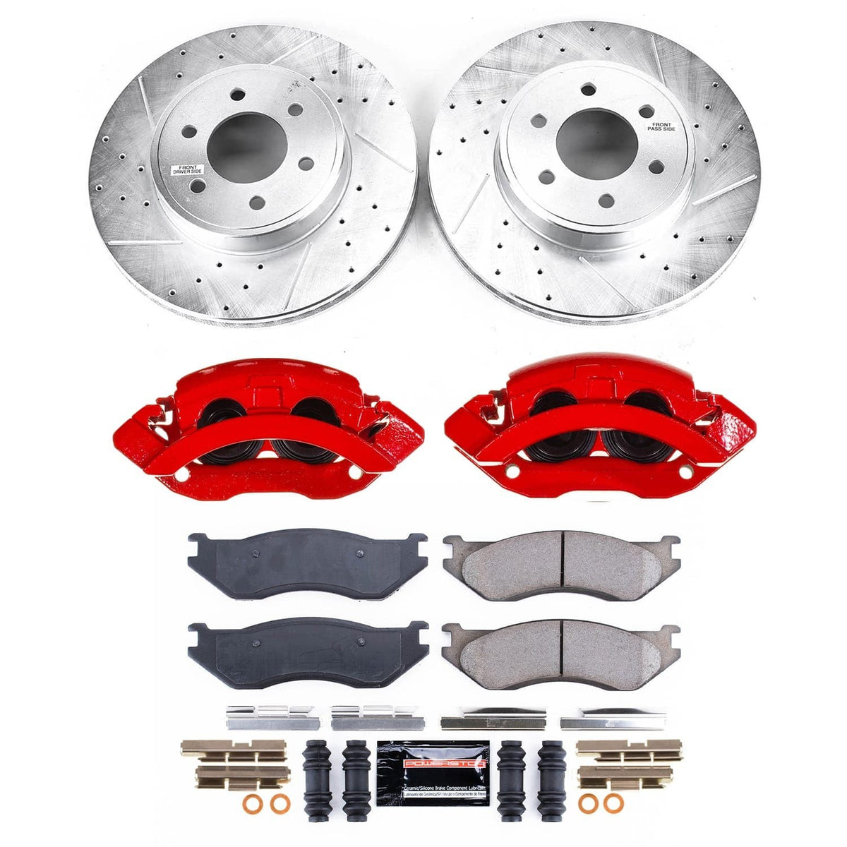 PowerStop Power Stop 2003 Dodge Durango Front Z23 Evolution Kit w/Cals KC2178