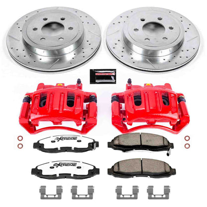 PowerStop Power Stop 03-04 Dodge Dakota Front Z36 Truck & Tow Brake Kit w/Calipers KC2187-36
