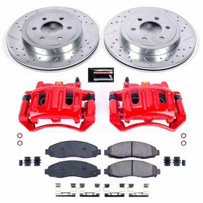 PowerStop Power Stop 03-04 Dodge Dakota Z23 Evolution Kit w/ Calipers - Front KC2187