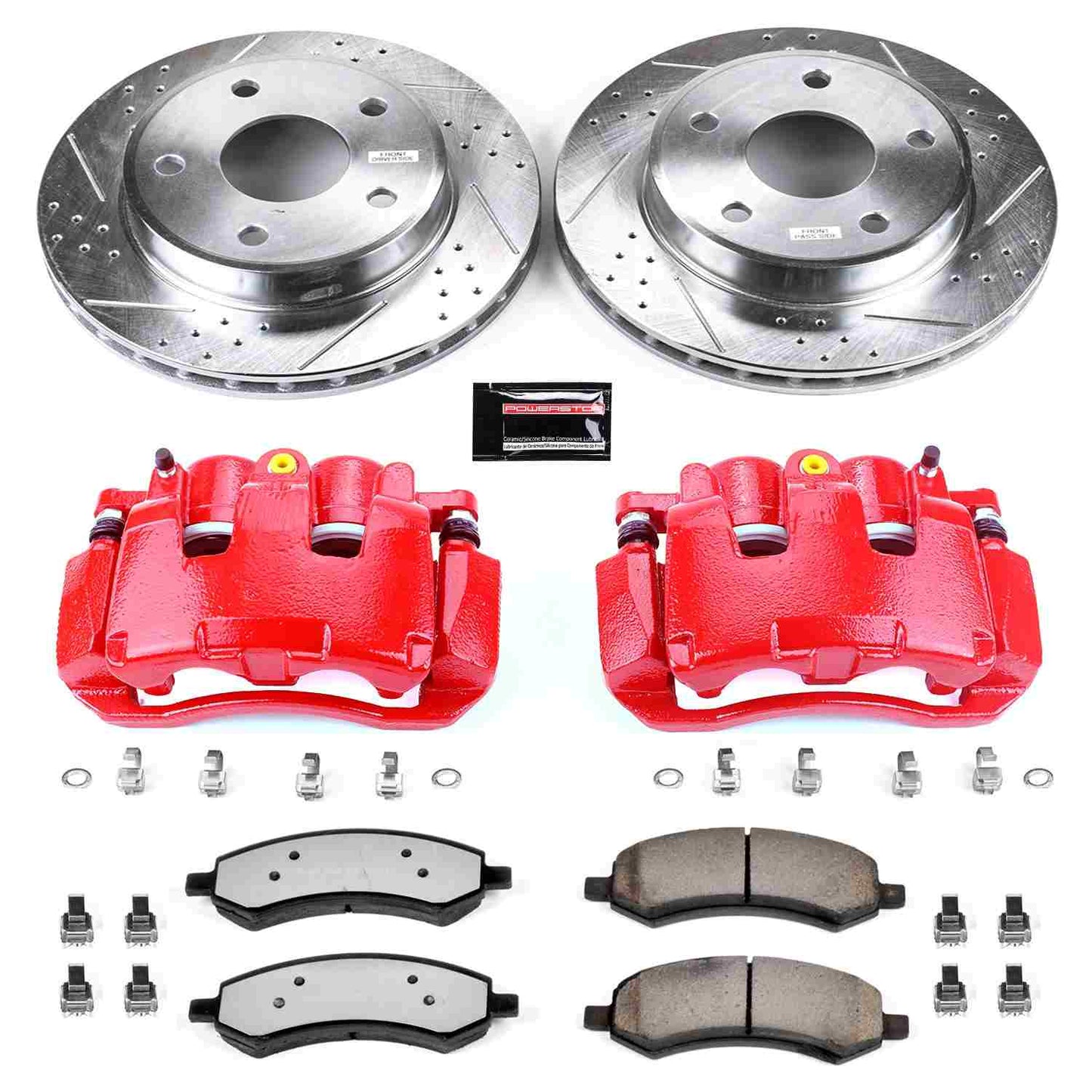 PowerStop Power Stop 09-10 Dodge Dakota Front Z36 Truck & Tow Brake Kit w/Calipers KC2193A-36