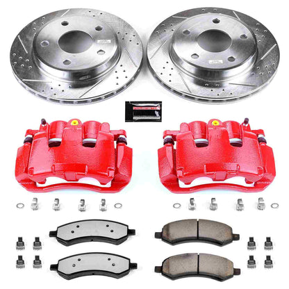 PowerStop Power Stop 09-10 Dodge Dakota Front Z36 Truck & Tow Brake Kit w/Calipers KC2193A-36