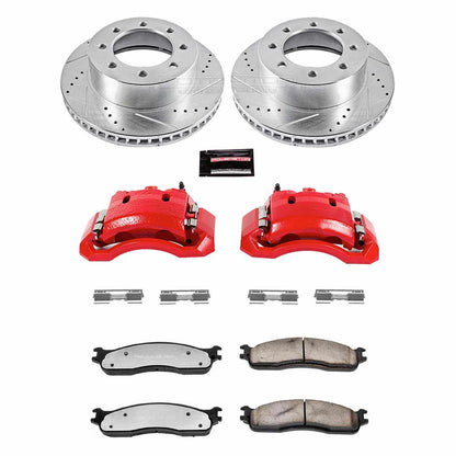 PowerStop Power Stop 06-08 Dodge Ram 1500 Front Z36 Truck & Tow Brake Kit w/Calipers KC2203-36