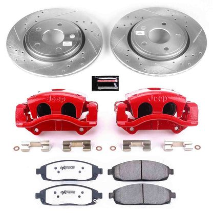 PowerStop Power Stop 06-10 Jeep Commander Front Z26 Street Warrior Brake Kit w/Calipers KC2219A-26