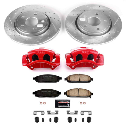 PowerStop Power Stop 06-10 Jeep Commander Z23 Evolution Kit w/ Calipers - Front KC2219A