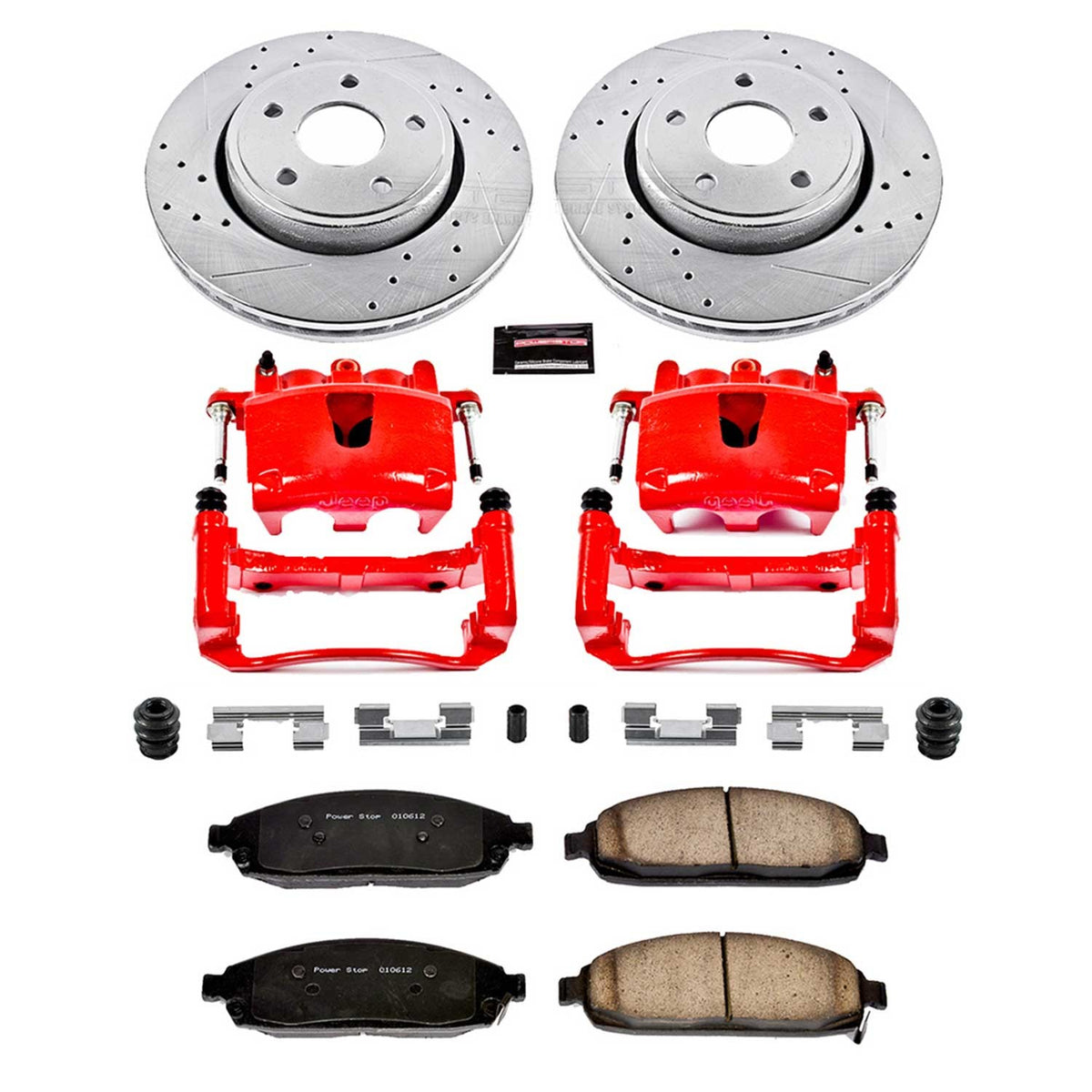 PowerStop Power Stop 06-10 Jeep Commander Z23 Evolution Kit w/ Calipers - Front KC2219