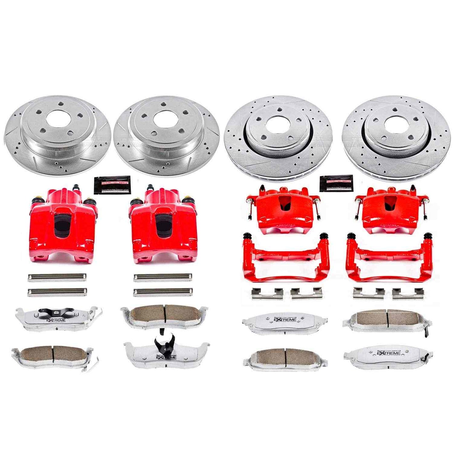 PowerStop Power Stop 06-10 Jeep Commander Z26 Street Kit w/ Calipers - Front and Rear KC2220-26