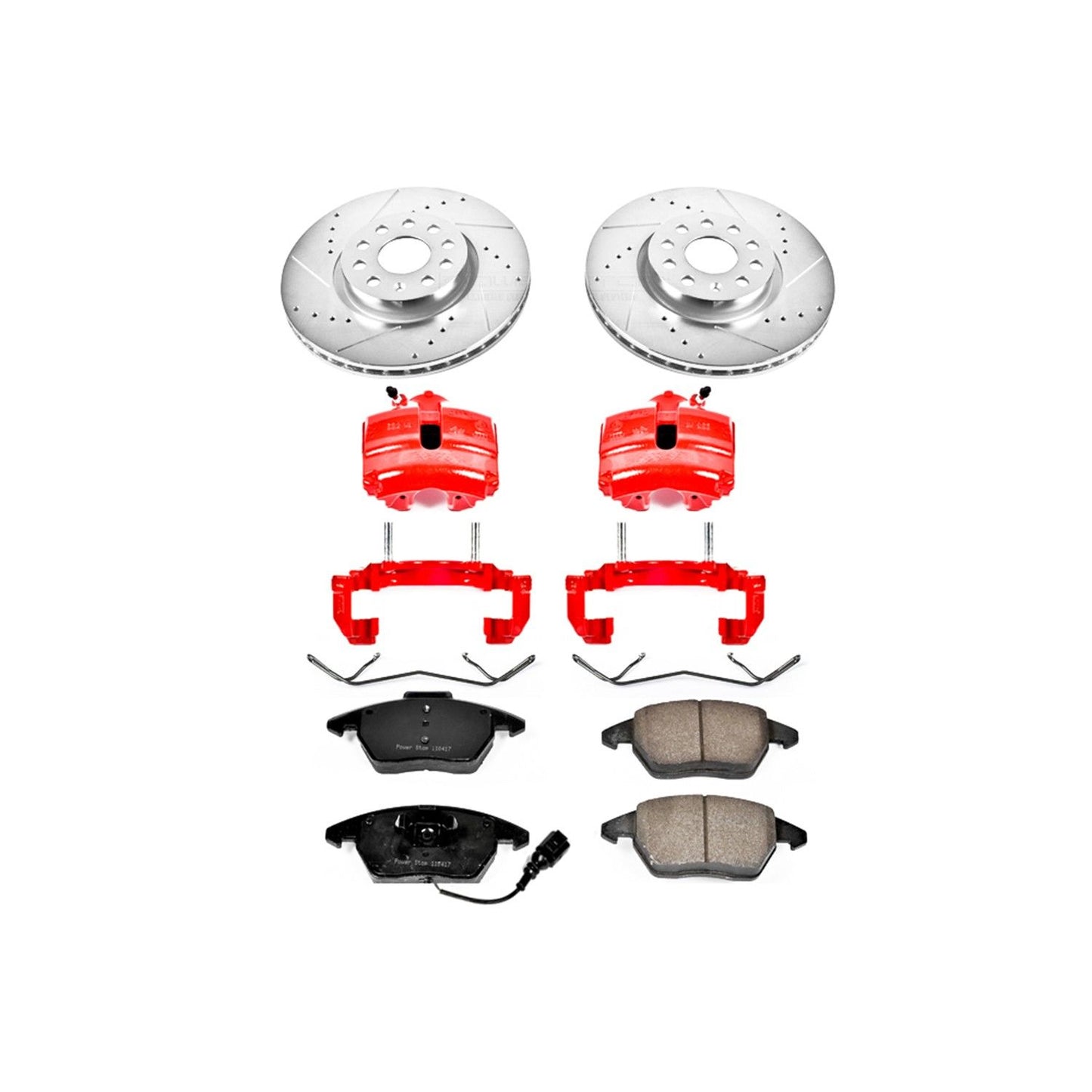 PowerStop Power Stop 06-09 Audi A3 Z23 Evolution Kit w/ Calipers - Front KC2259A