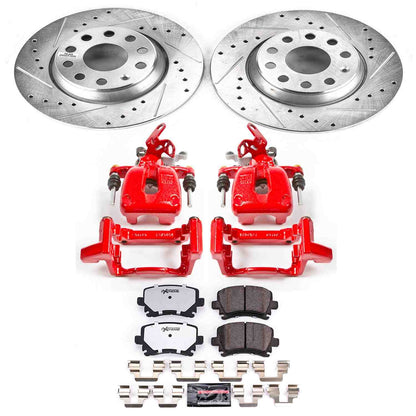 PowerStop Power Stop 2009 Audi A3 Rear Z26 Street Warrior Brake Kit w/Calipers KC2261-26