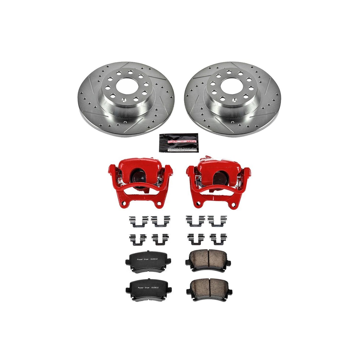 PowerStop Power Stop 06-08 Audi A3 Z23 Evolution Kit w/ Calipers - Rear KC2261B