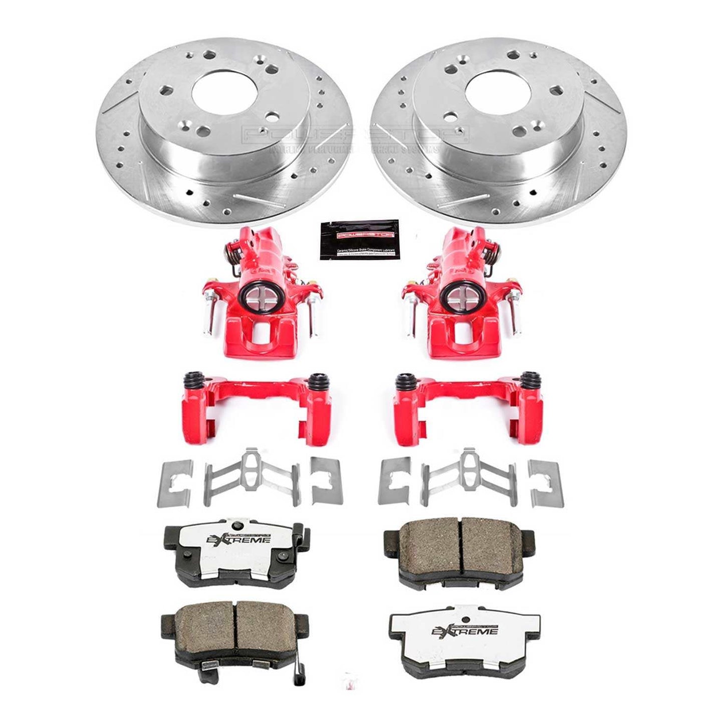 PowerStop Power Stop 02-06 Acura RSX Rear Z26 Street Warrior Brake Kit w/Calipers KC2270A-26