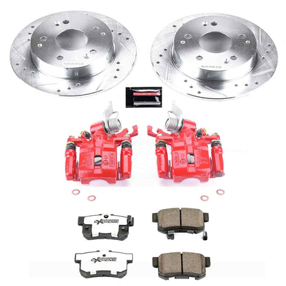 PowerStop Power Stop 98-02 Honda Accord Rear Z26 Street Warrior Brake Kit w/Calipers KC2270D-26