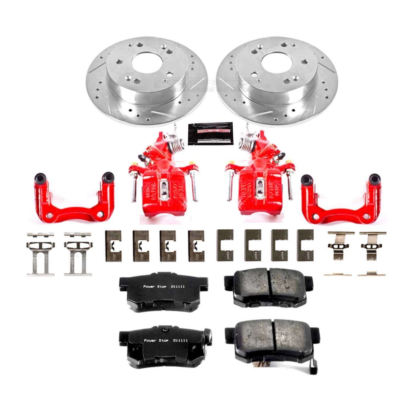 PowerStop Power Stop 98-02 Honda Accord Z23 Evolution Kit w/ Calipers - Rear KC2270
