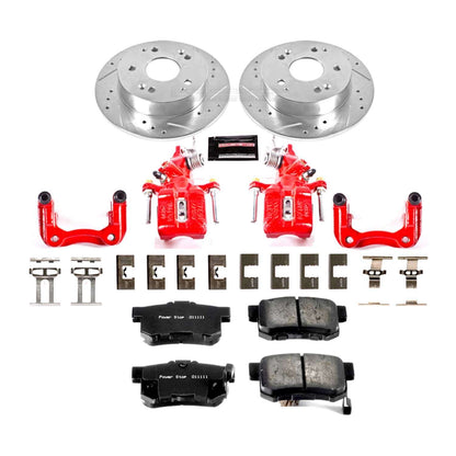 PowerStop Power Stop 98-02 Honda Accord Z23 Evolution Kit w/ Calipers - Rear KC2270