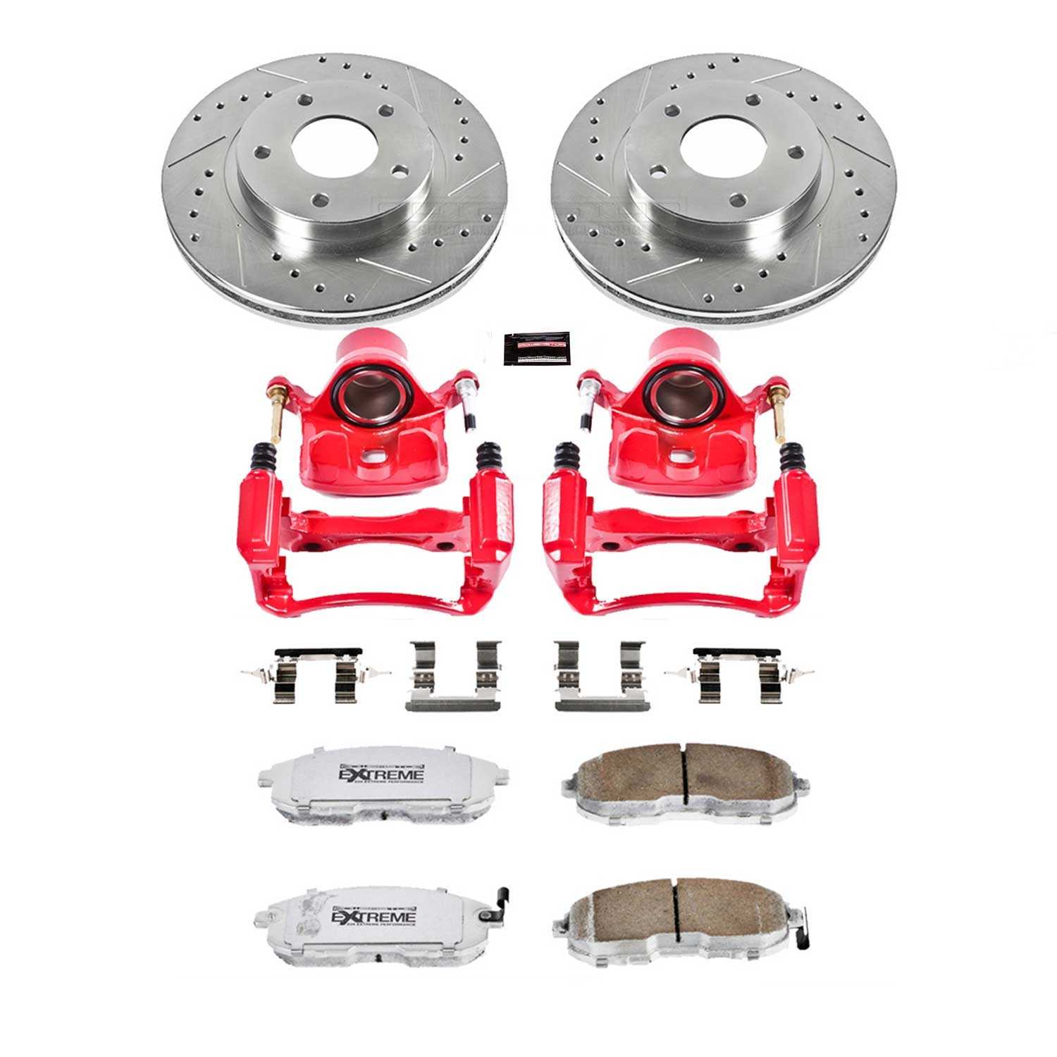 PowerStop Power Stop 00-01 Infiniti I30 Front Z26 Street Warrior Brake Kit w/Calipers KC2280-26