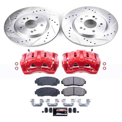 PowerStop Power Stop 07-12 Acura RDX Z23 Evolution Kit w/ Calipers - Front KC228