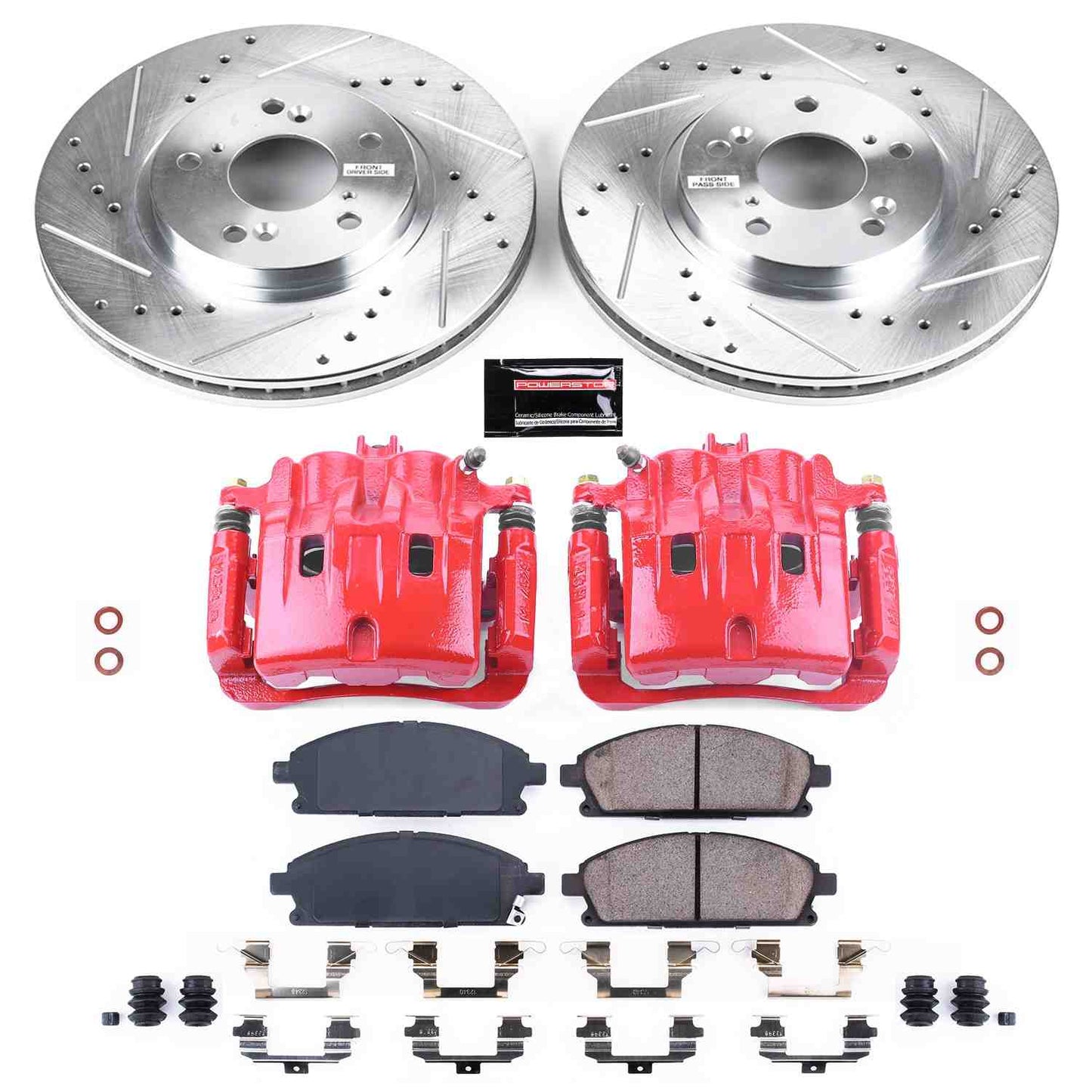 PowerStop Power Stop 03-06 Acura MDX Z23 Evolution Kit w/ Calipers - Front KC2290