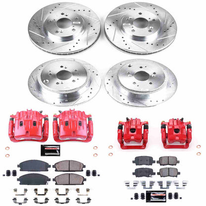 PowerStop Power Stop 03-06 Acura MDX Z23 Evolution Kit w/ Calipers - Front and Rear KC2291