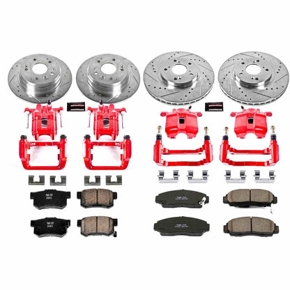 PowerStop Power Stop 99-03 Acura TL Z23 Evolution Kit w/ Calipers - Front and Rear KC2295