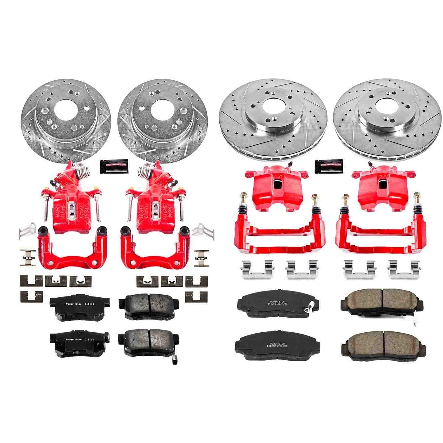 PowerStop Power Stop 01-03 Acura CL Z23 Evolution Kit w/ Calipers - Front and Rear KC2296