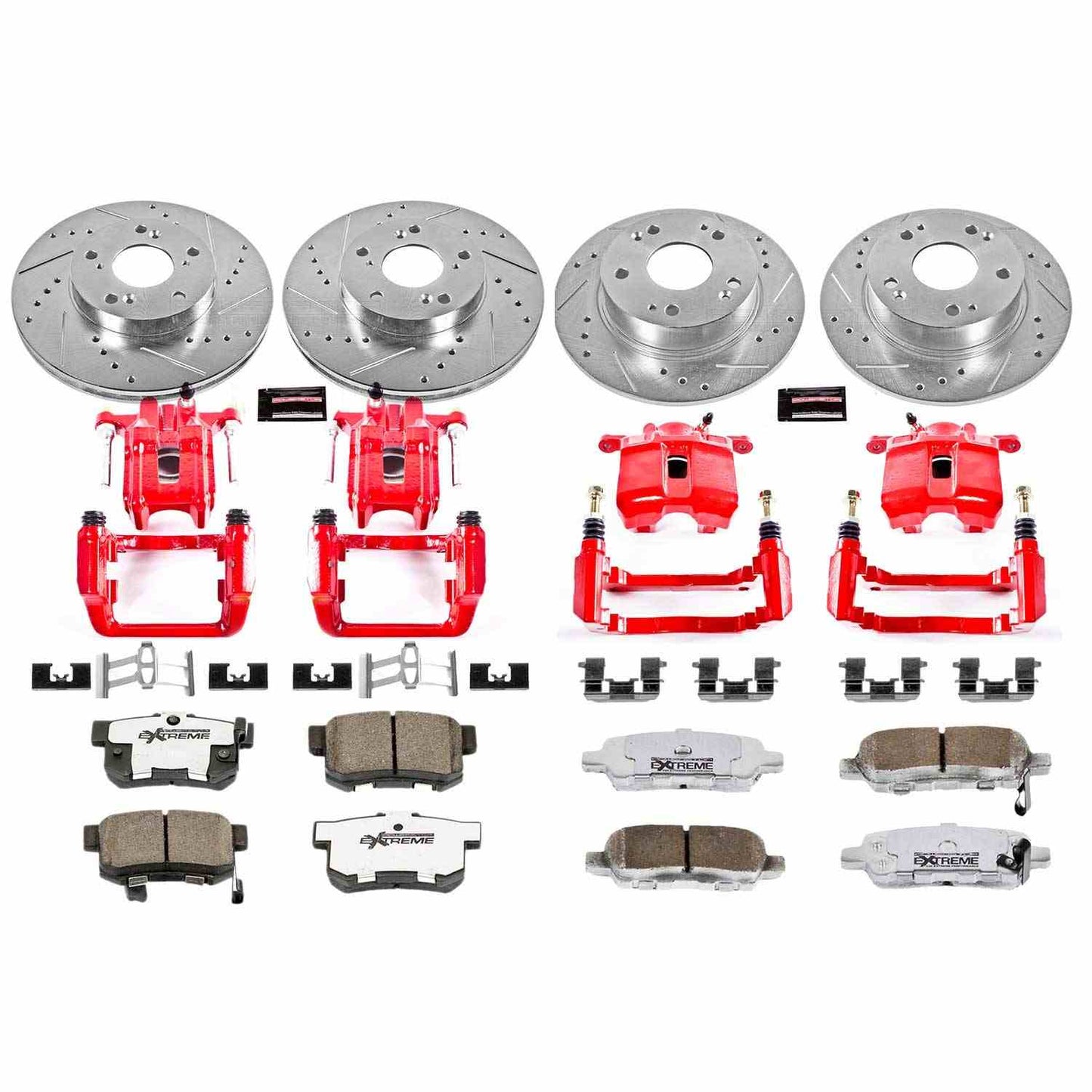 PowerStop Power Stop 04-08 Acura TSX Z26 Street Kit w/ Calipers - Front and Rear KC2297-26