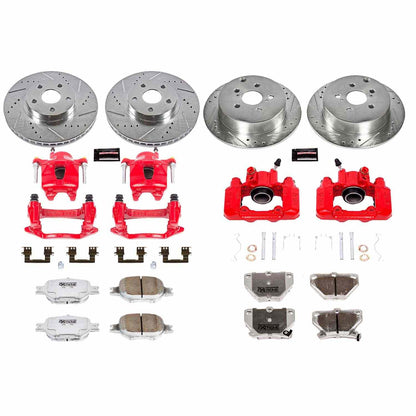 PowerStop Power Stop 00-02 Toyota Celica Z26 Street Kit w/ Calipers - Front and Rear KC2314-26