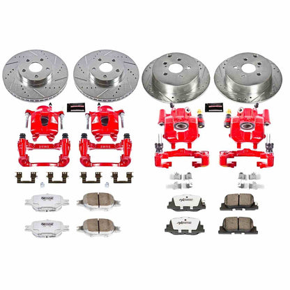 PowerStop Power Stop 05-10 Scion tC Z26 Street Kit w/ Calipers - Front and Rear KC2315-26
