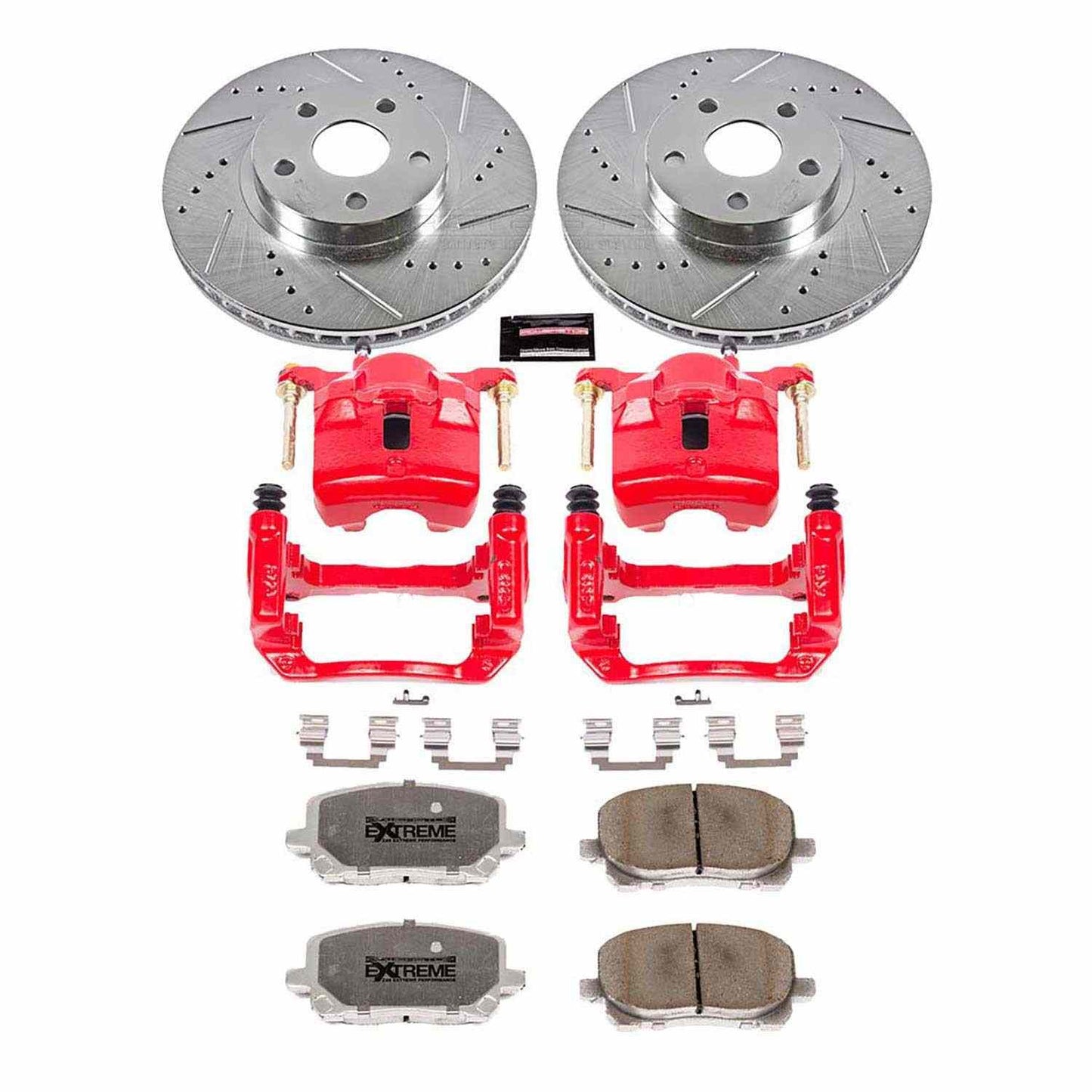 PowerStop Power Stop 03-08 Pontiac Vibe Front Z26 Street Warrior Brake Kit w/Calipers KC2316-26