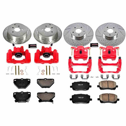 PowerStop Power Stop 03-06 Pontiac Vibe Z23 Evolution Kit w/ Calipers - Front and Rear KC2317