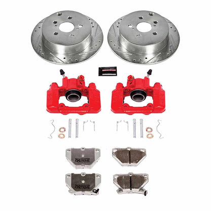 PowerStop Power Stop 03-06 Pontiac Vibe Rear Z26 Street Warrior Brake Kit w/Calipers KC2318-26