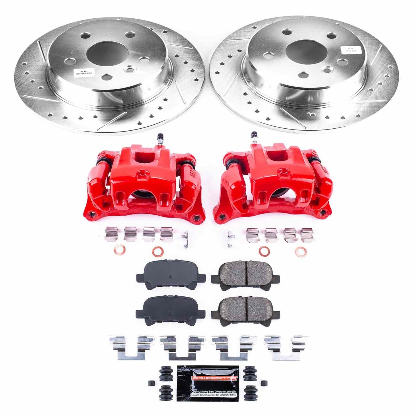PowerStop Power Stop 00-04 Toyota Avalon Z23 Evolution Kit w/ Calipers - Rear KC2322