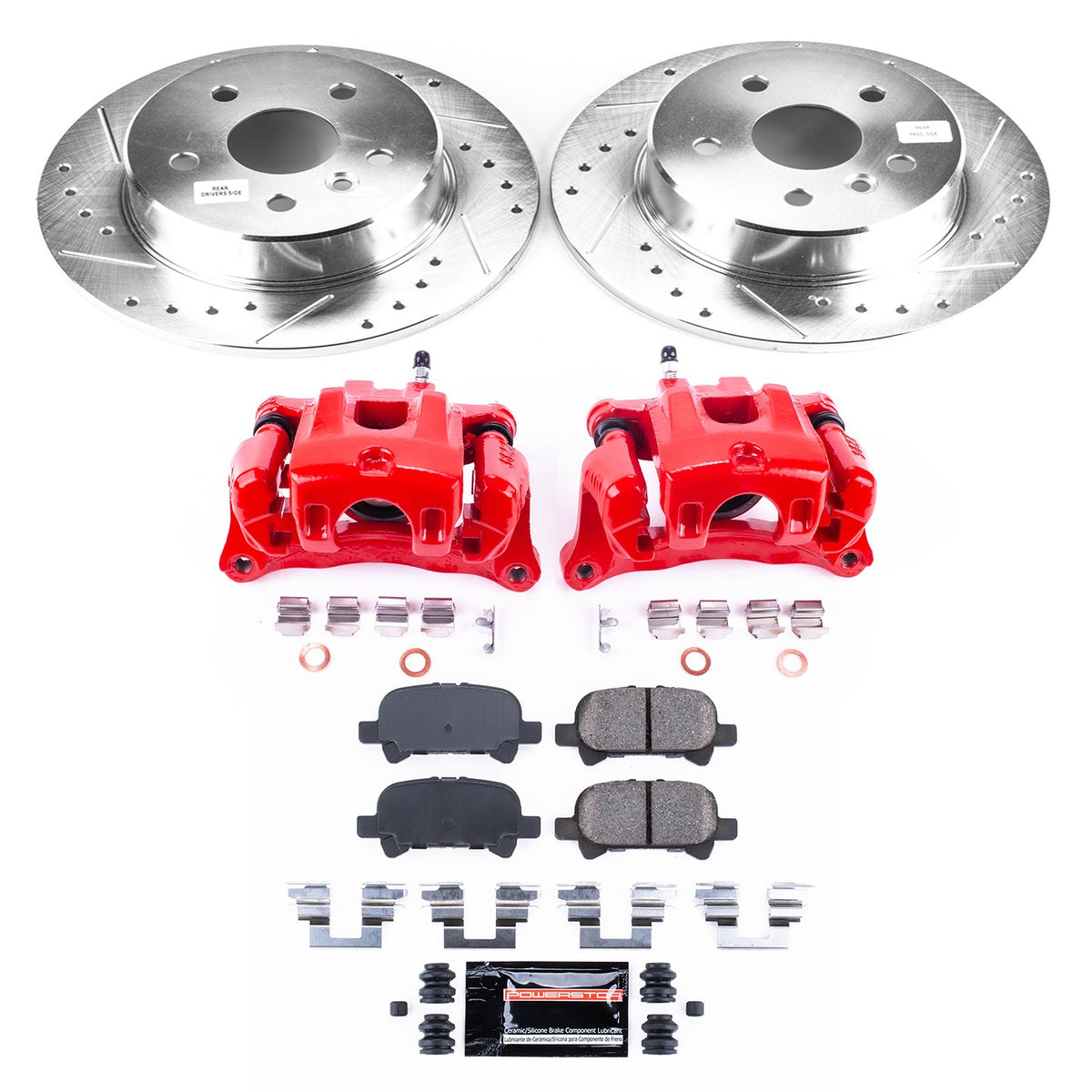 PowerStop Power Stop 00-04 Toyota Avalon Z23 Evolution Kit w/ Calipers - Rear KC2322