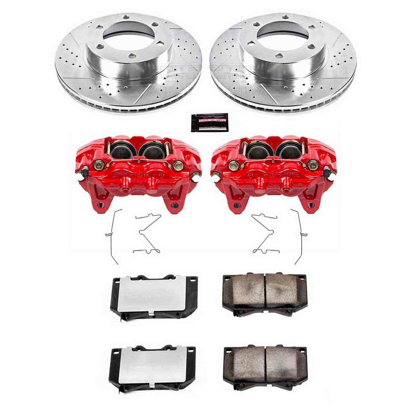 PowerStop Power Stop 01-02 Toyota Sequoia Front Z36 Truck & Tow Brake Kit w/Calipers KC2323-36