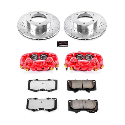 PowerStop Power Stop 01-07 Toyota Sequoia Front Z36 Truck & Tow Brake Kit w/Calipers KC2324-36