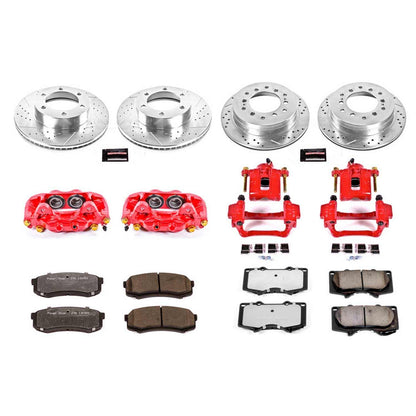 PowerStop Power Stop 01-07 Toyota Sequoia Z36 Truck and Tow Kit w/ Calipers - Front and Rear KC2325-36