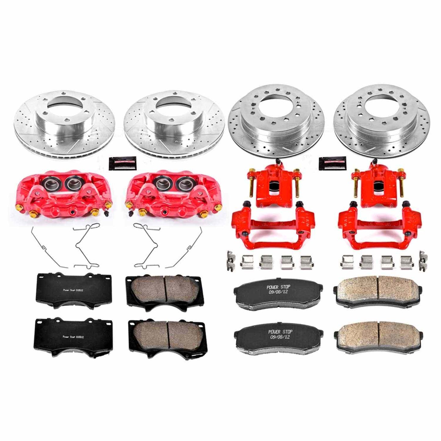 PowerStop Power Stop 01-07 Toyota Sequoia Z23 Evolution Kit w/ Calipers - Front and Rear KC2325