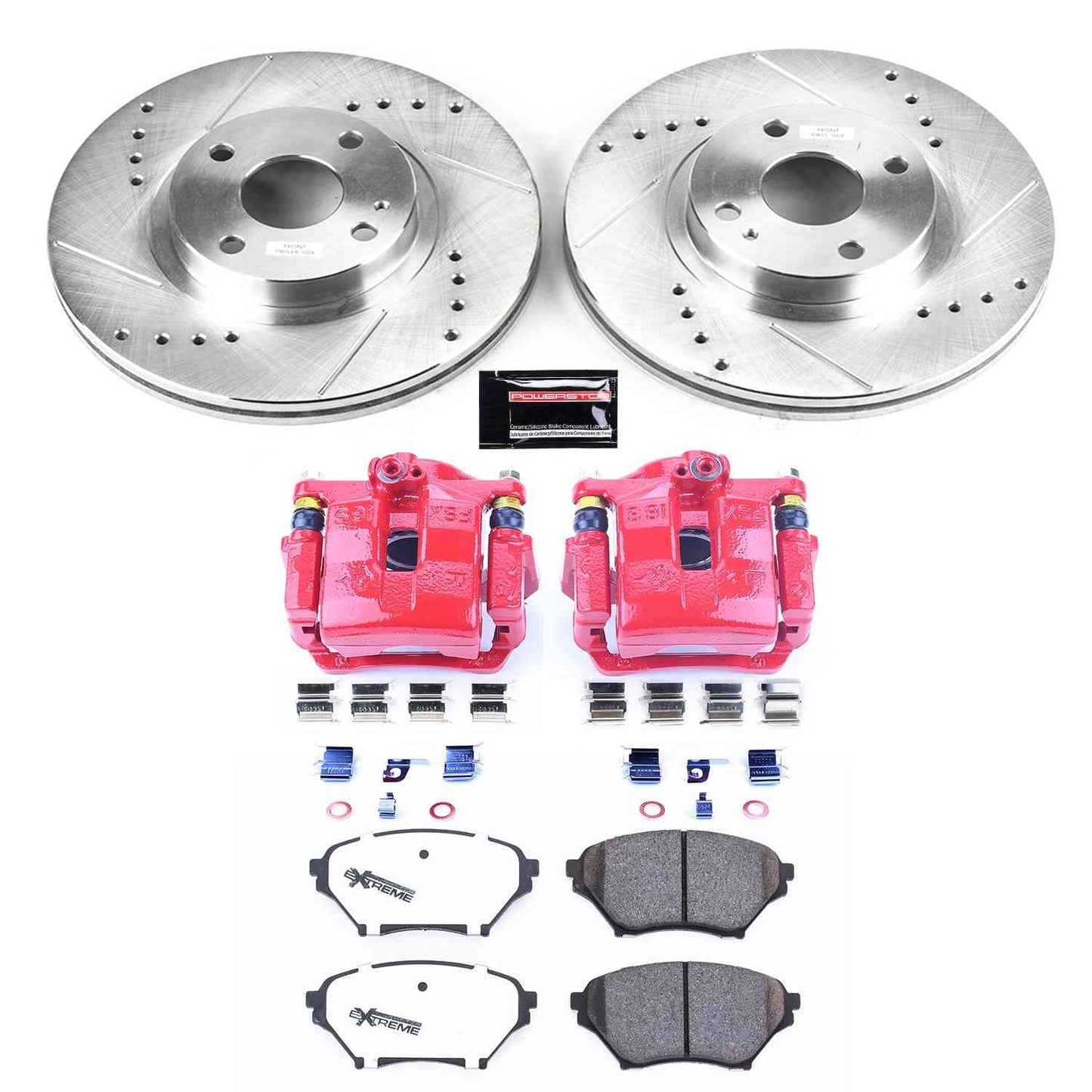 PowerStop Power Stop 01-05 Mazda Miata Front Z26 Street Warrior Brake Kit w/Calipers KC2353-26