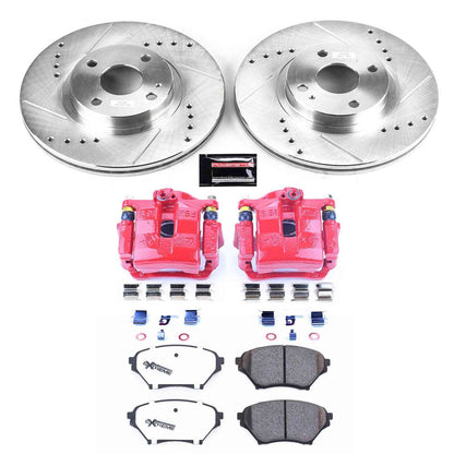 PowerStop Power Stop 01-05 Mazda Miata Front Z26 Street Warrior Brake Kit w/Calipers KC2353-26