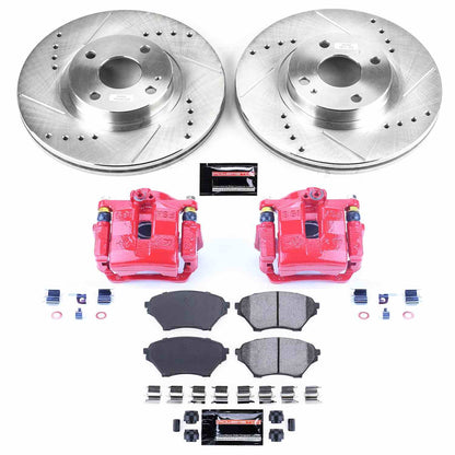 PowerStop Power Stop 01-05 Mazda Miata Z23 Evolution Kit w/ Calipers - Front KC2353