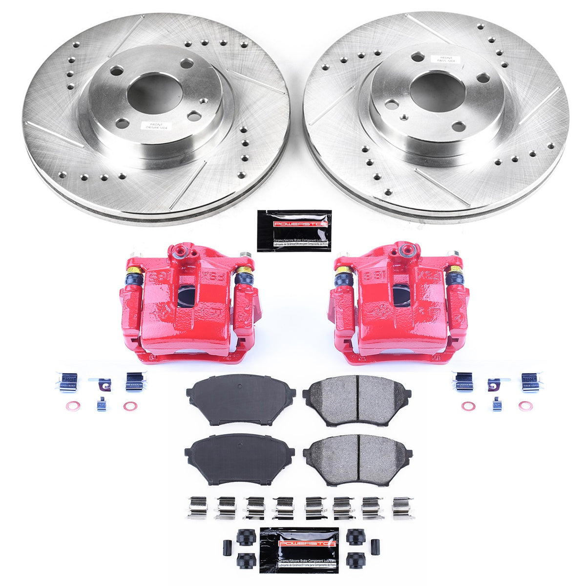 PowerStop Power Stop 01-05 Mazda Miata Z23 Evolution Kit w/ Calipers - Front KC2353
