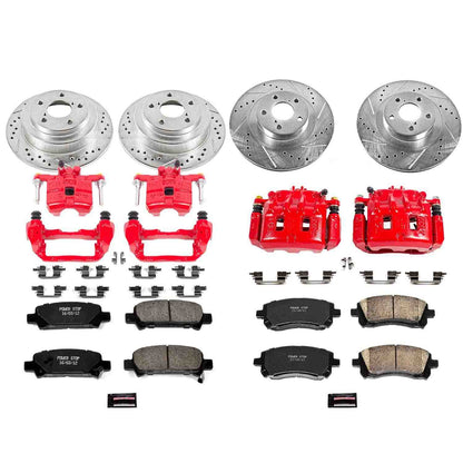 PowerStop Power Stop 02-03 Subaru Impreza Z23 Evolution Kit w/ Calipers - Front and Rear KC2371