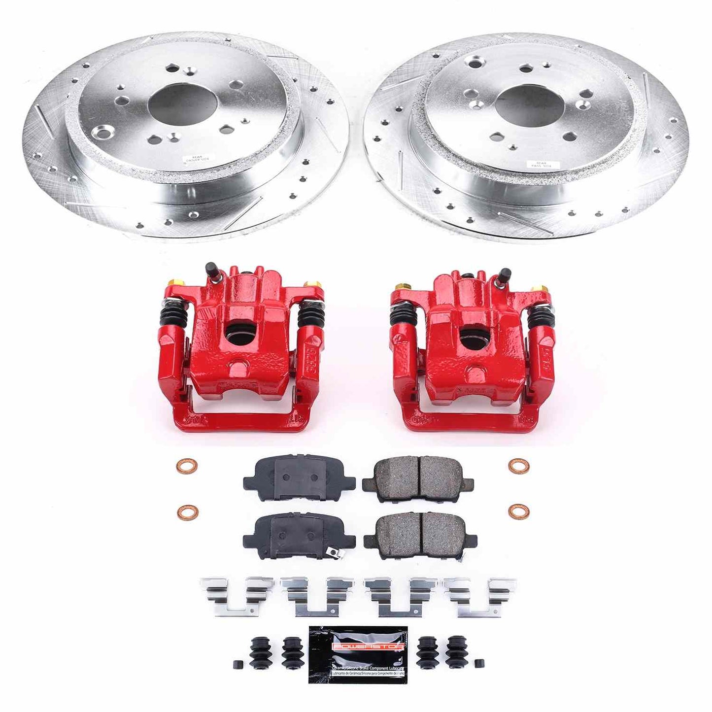PowerStop Power Stop 01-06 Acura MDX Z23 Evolution Kit w/ Calipers - Rear KC2382