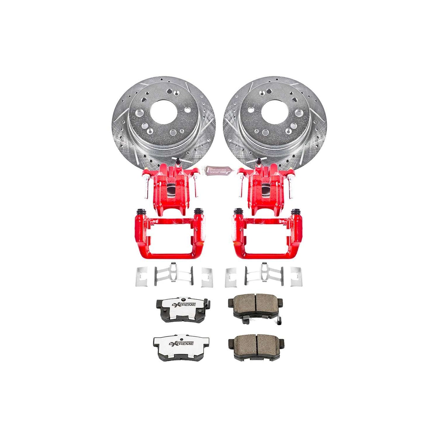 PowerStop Power Stop 01-03 Acura CL Rear Z26 Street Warrior Brake Kit w/Calipers KC2383-26