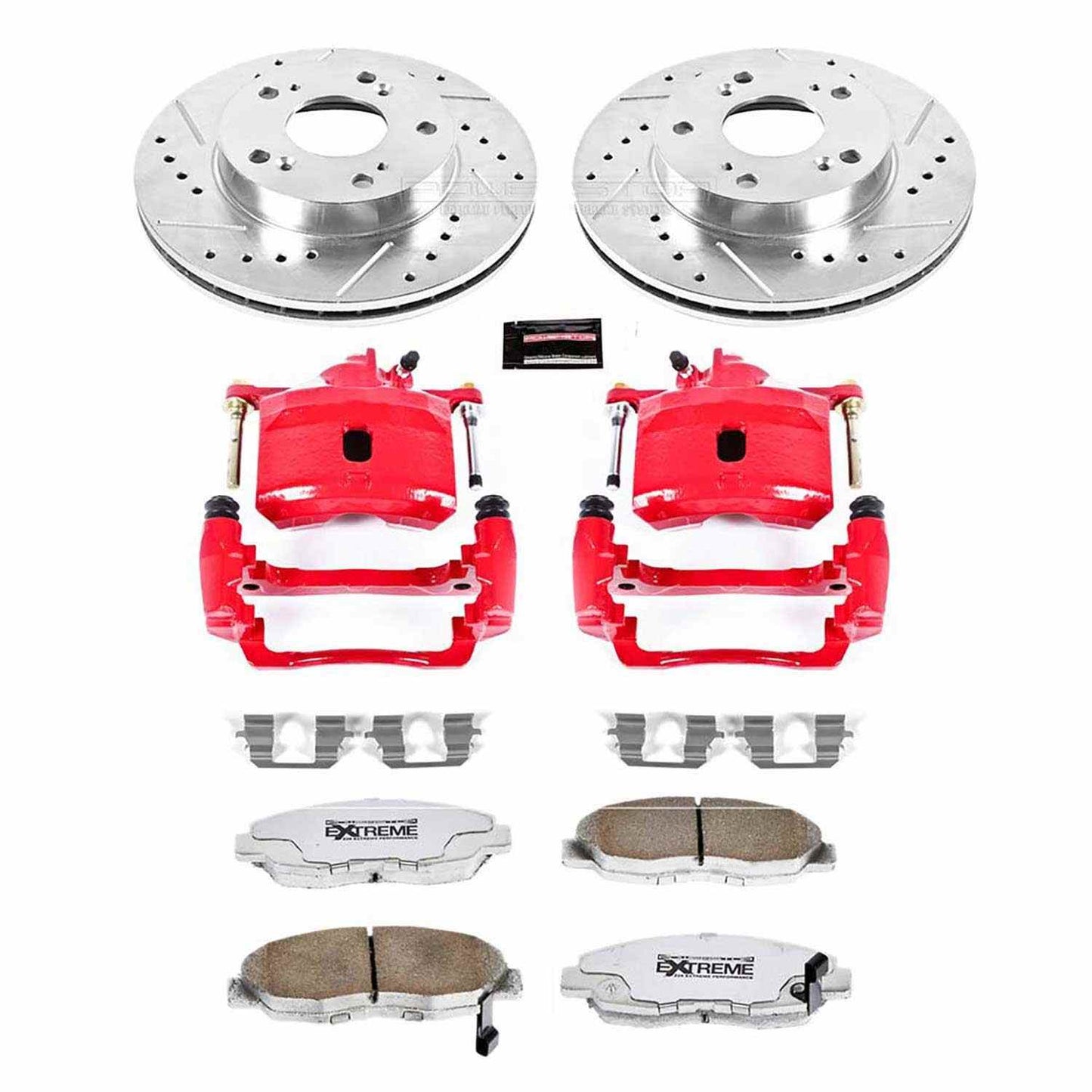 PowerStop Power Stop 06-11 Honda Civic Front Z26 Street Warrior Brake Kit w/Calipers KC2384-26