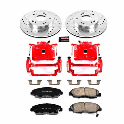 PowerStop Power Stop 06-11 Honda Civic Z23 Evolution Kit w/ Calipers - Front KC2384A