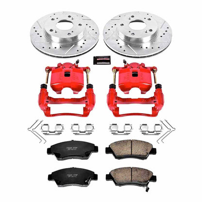 PowerStop Power Stop 06-11 Honda Civic Z23 Evolution Kit w/ Calipers - Front KC2389