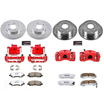 PowerStop Power Stop 04-12 Mitsubishi Galant Z26 Street Kit w/ Calipers - Front and Rear KC2395-26