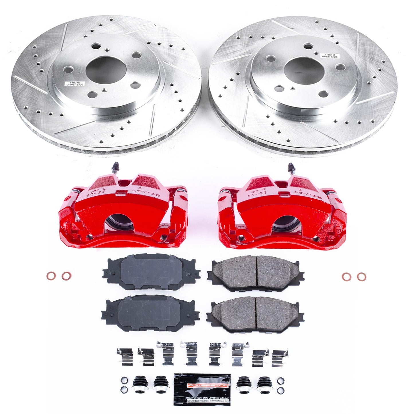 PowerStop Power Stop 06-15 Lexus IS250 Z23 Evolution Kit w/ Calipers - Front KC2406