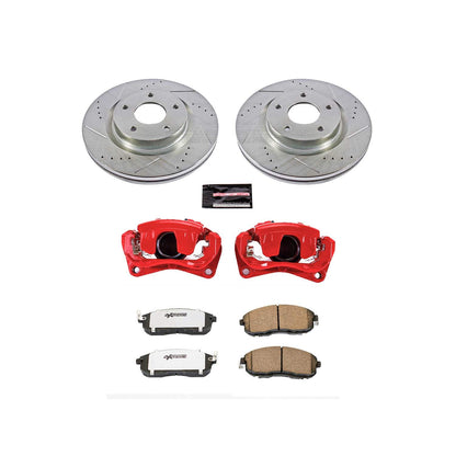 PowerStop Power Stop 07-10 Nissan Altima Front Z26 Street Warrior Brake Kit w/Calipers KC241-26
